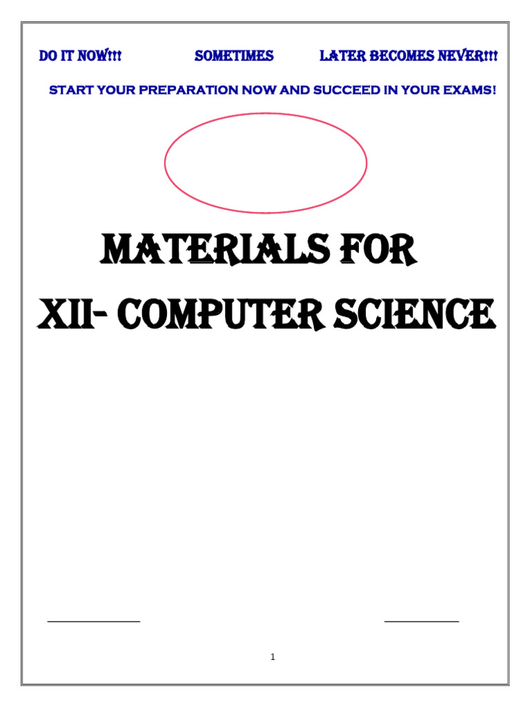 Computer Science Exam Prep Materials | PDF | Scope (Computer Science ...