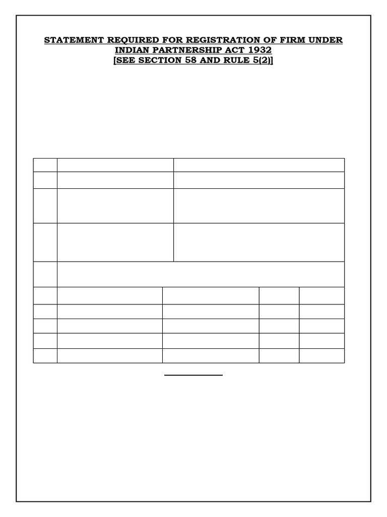 Firm Registration Statement Form | PDF
