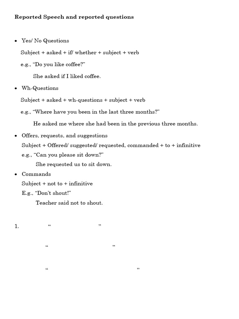 Reported Speech and Reported Questions | PDF | Chess | Chess Theory
