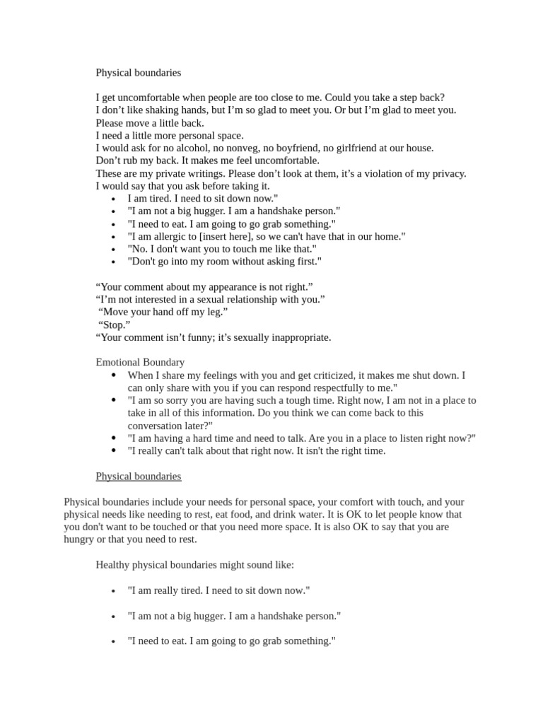 Boundaries | PDF