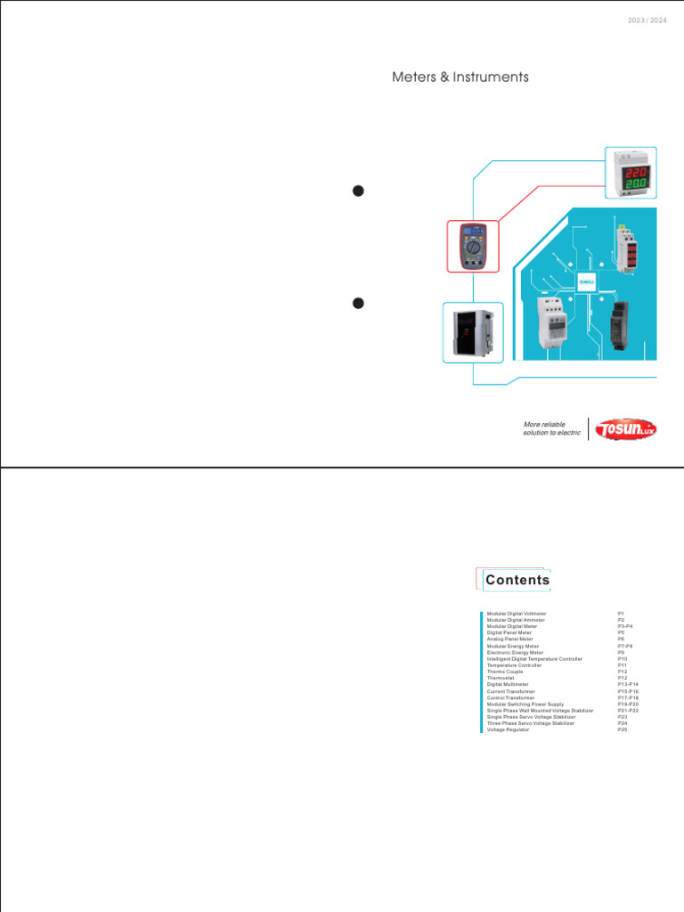 Electric Meters & Instruments Overview | PDF | Alternating Current ...