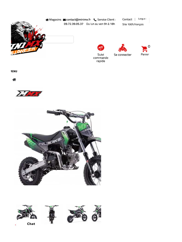 Dirt Bike Mini MX Rookie 110cc | PDF | Motocyclette | Frein