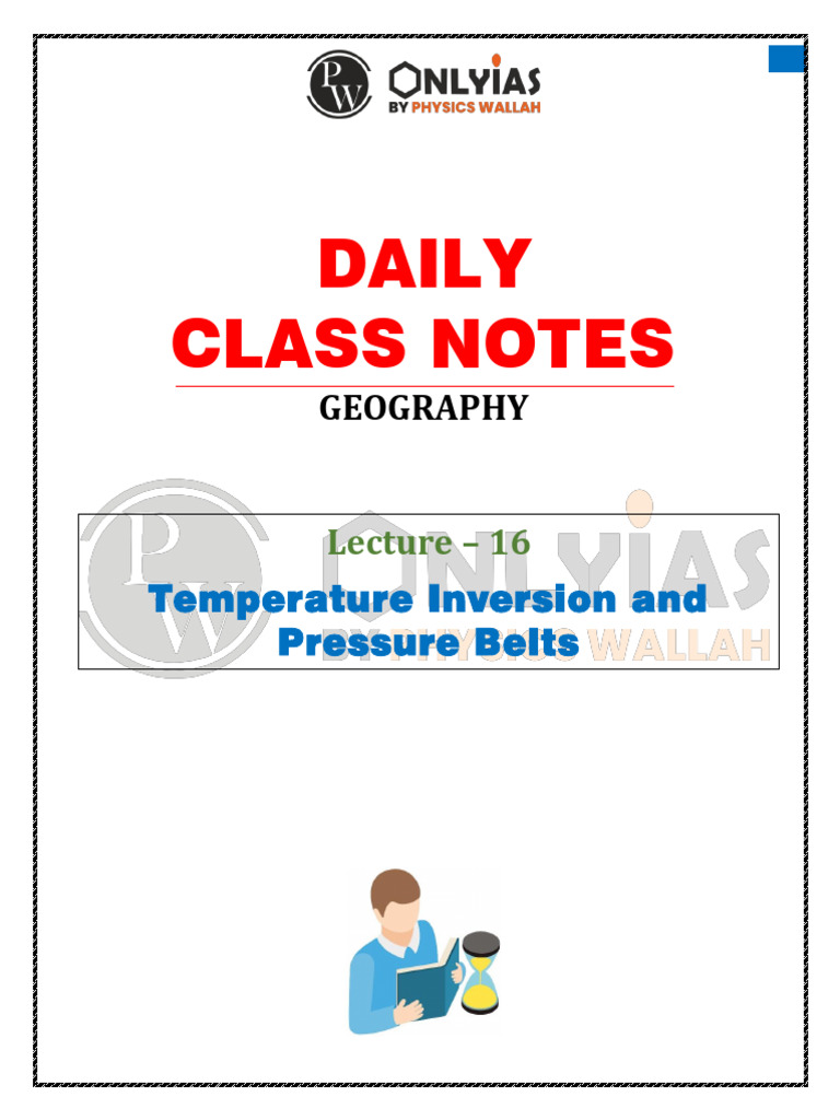 Temperature Inversion and Belts Analysis | PDF | Atmospheric ...