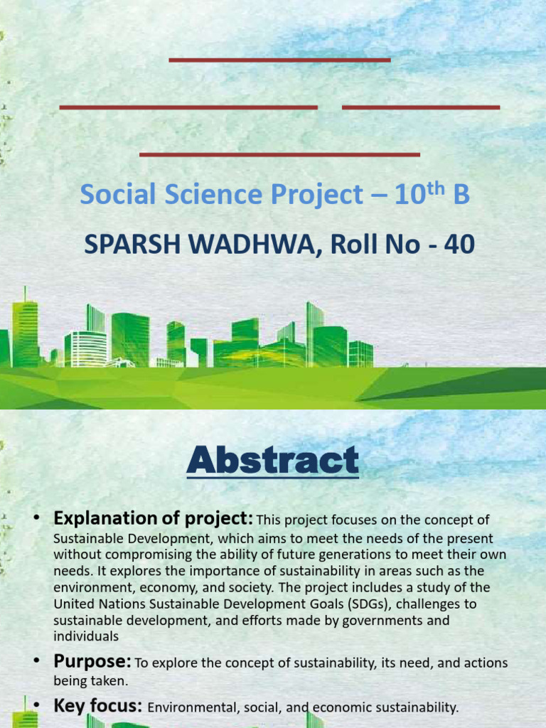 Sustainable Development for Future Generations | PDF | Sustainability ...