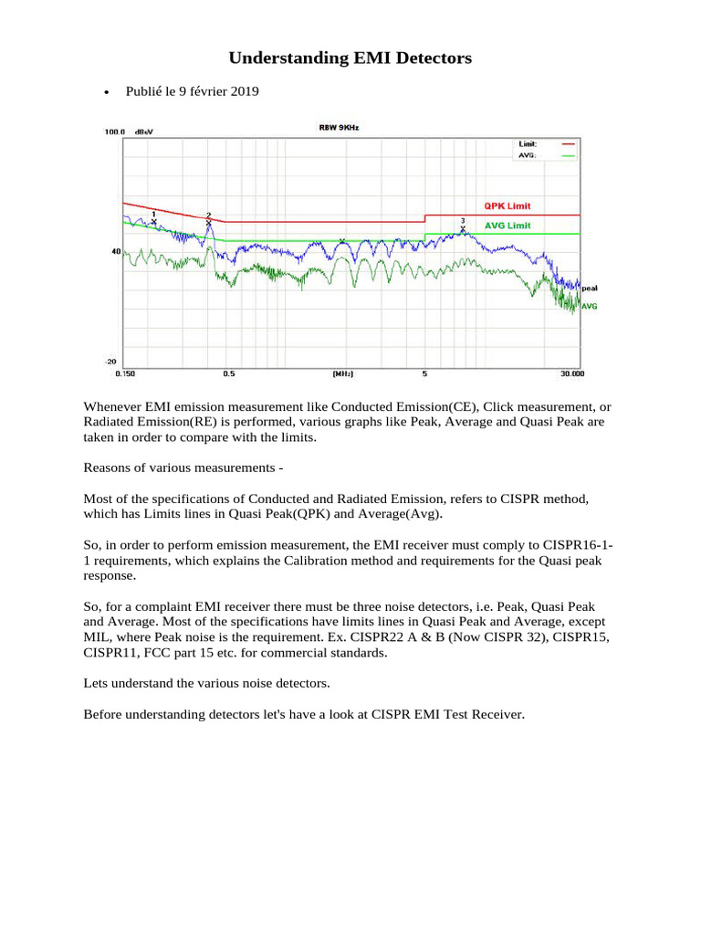 Understanding EMI Detectors | PDF | Detector (Radio) | Radio Technology