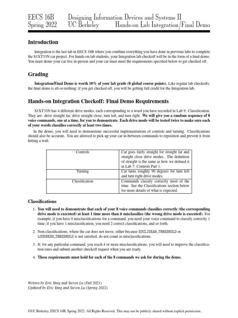 Integration Final Demo Handson Sp22 | PDF