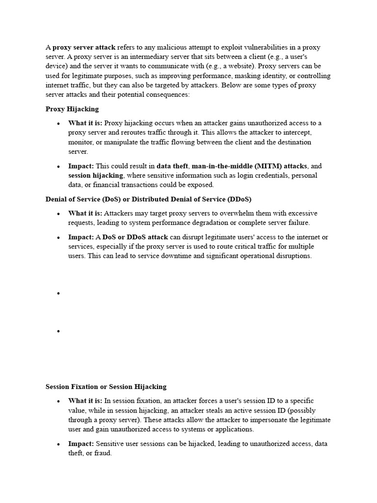Understanding Proxy Server Attacks | PDF | Phishing | Malware