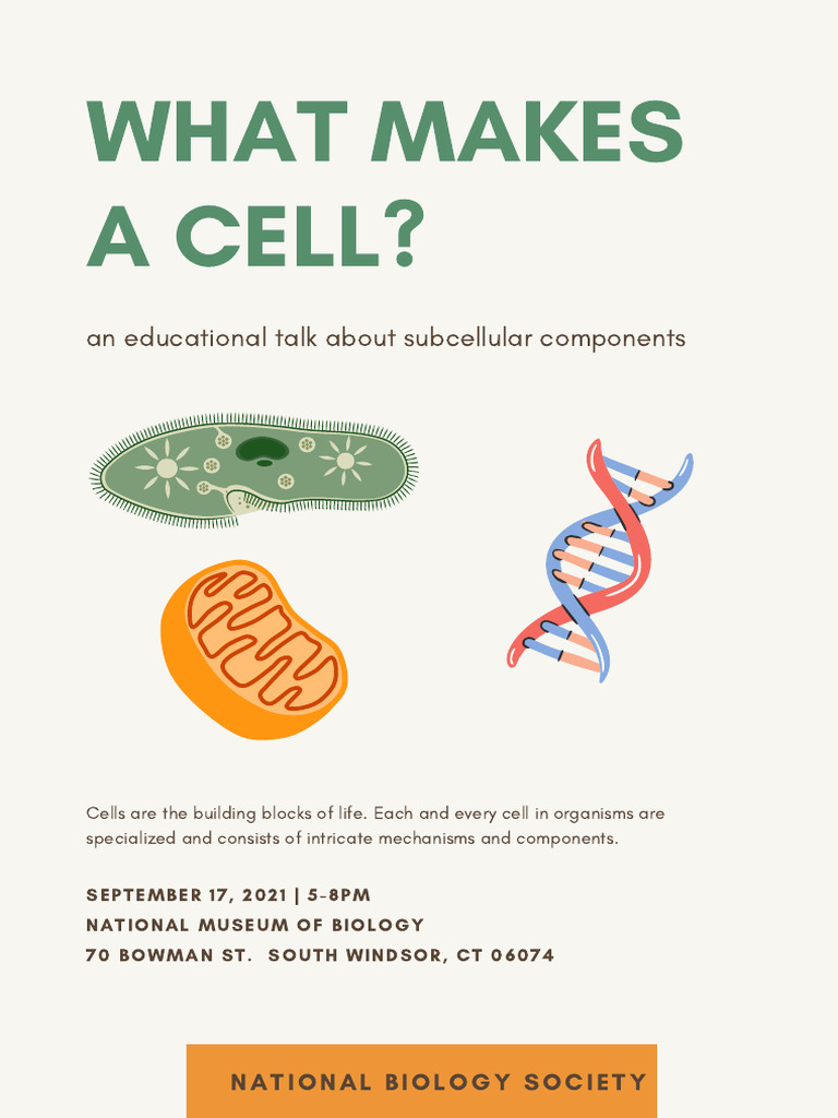 What Makes a Cell? Educational Talk | PDF