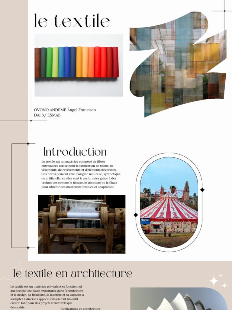 Textile : Applications en architecture et design | PDF | Les textiles ...