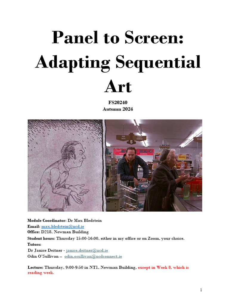 Adapting Comics: Film and Theory Insights | PDF | Plagiarism