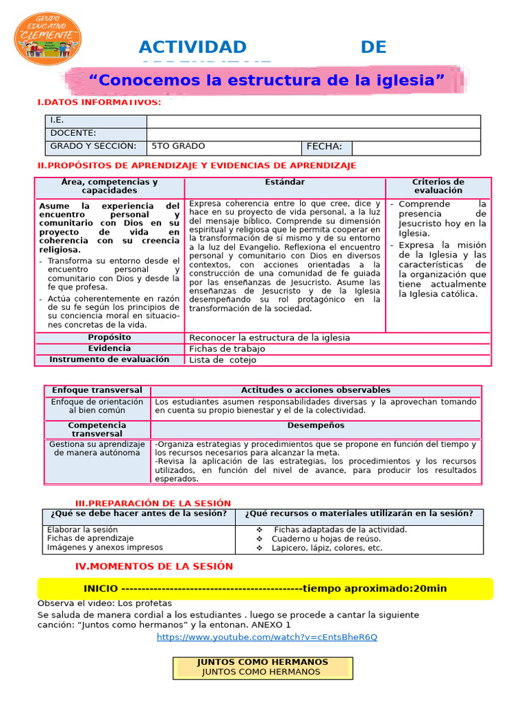 Estructura y Misión de la Iglesia Católica | PDF | Iglesia Católica ...