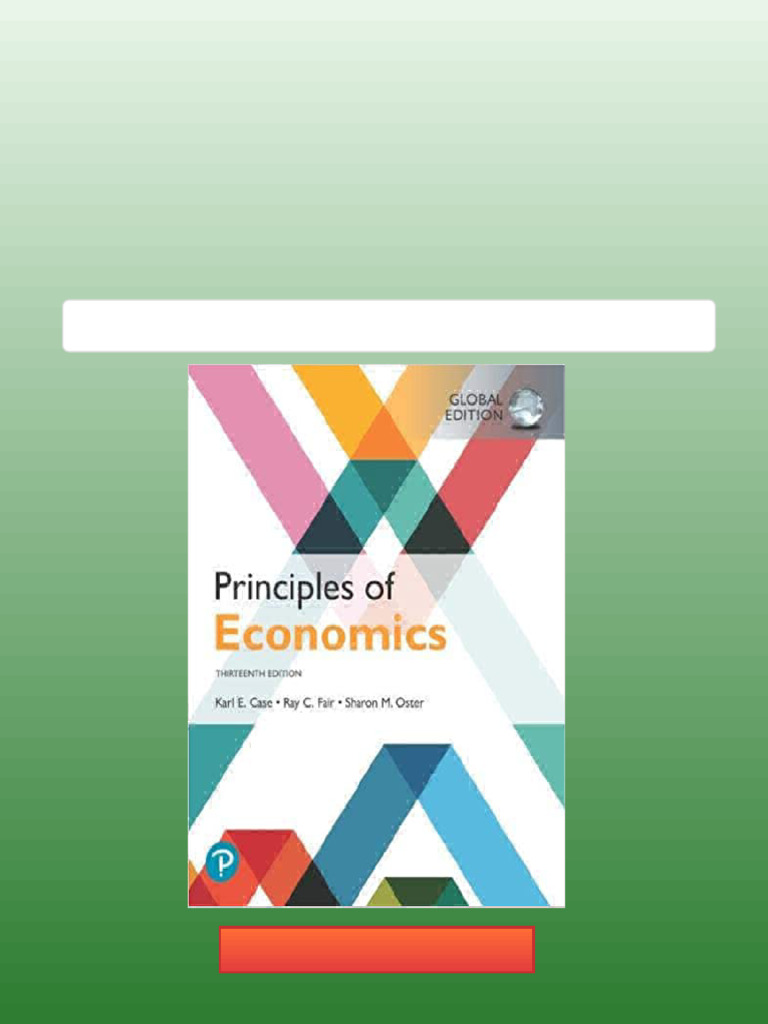 Ebook PDF) Principles of Economics, Global Edition 13th