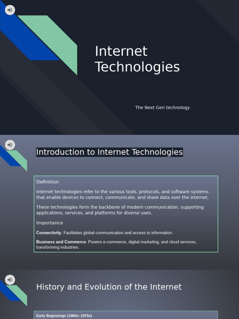 Overview of Internet Technologies | PDF | Computer Network | Internet