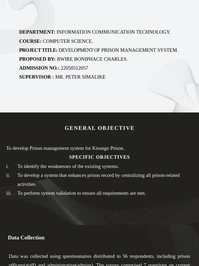 Prison Management System Development | PDF | Survey Methodology | Computing