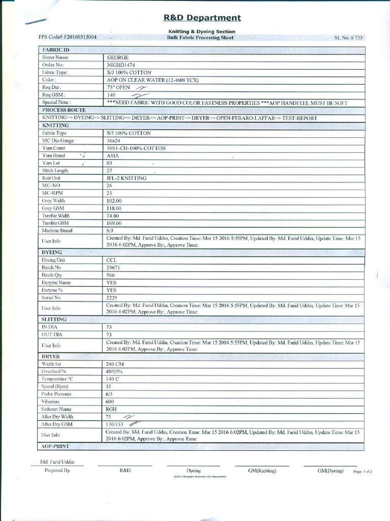 140 GSM - SJ Aop-27.0 | PDF