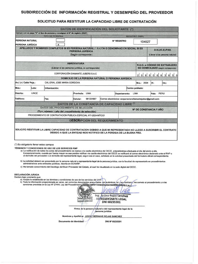 Formato 03 - MTC | PDF