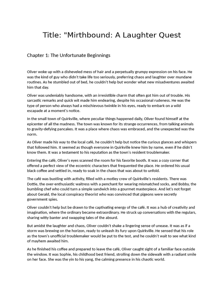 Novel | PDF | Laughter