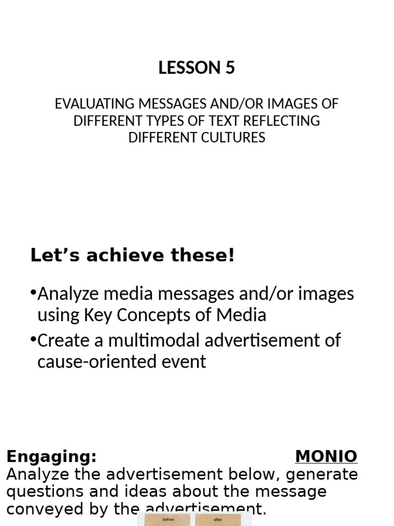 Evaluating Media Messages Across Cultures | PDF | Advertising | Writing