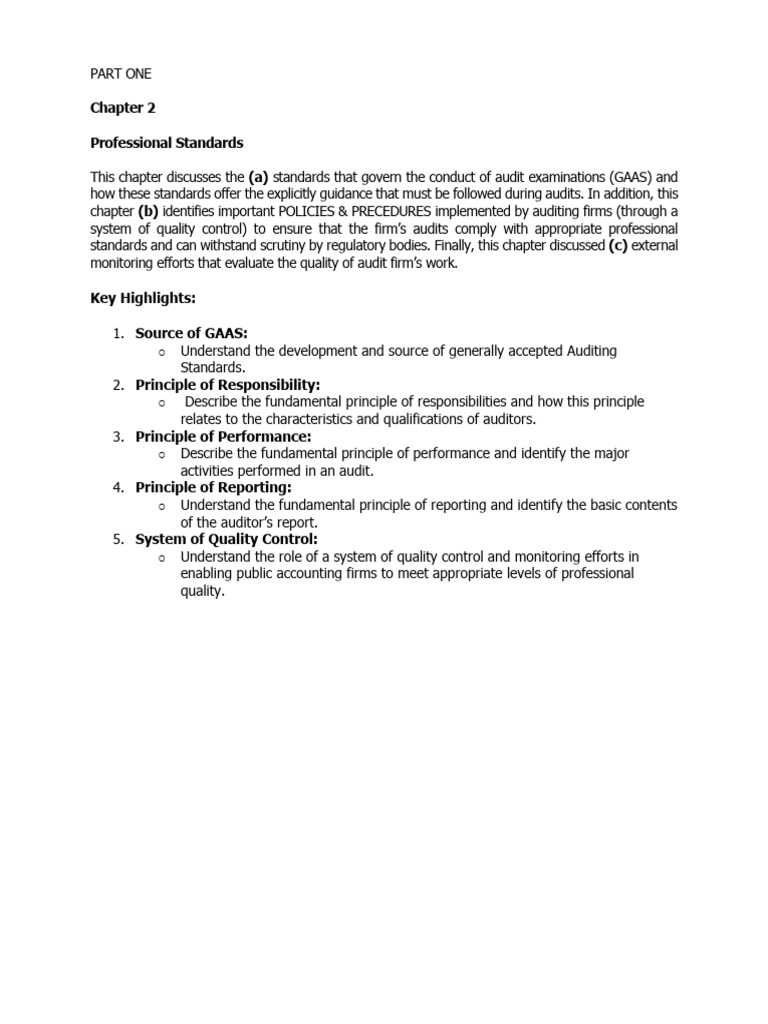 Chapter 2 - Highlights & Summary | PDF