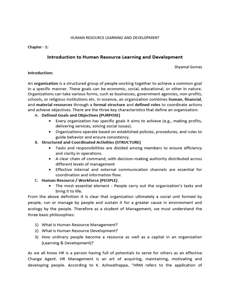 Human Resource Learning & Development Guide | PDF | Reinforcement ...