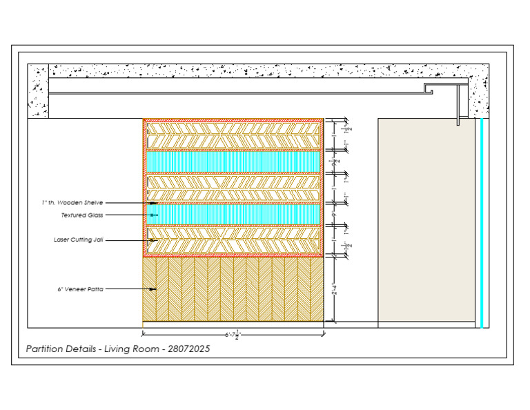 Living Room Partition Details 2025 | PDF