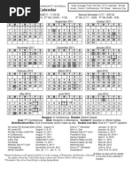 2011-12 School Calendar | PDF | Schools | Behavior Modification