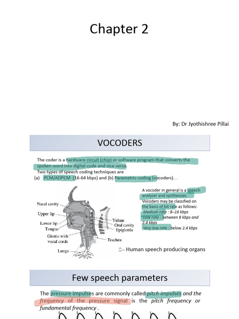 Speech Coding and Vocoders Explained | PDF | Mimo | Orthogonal ...