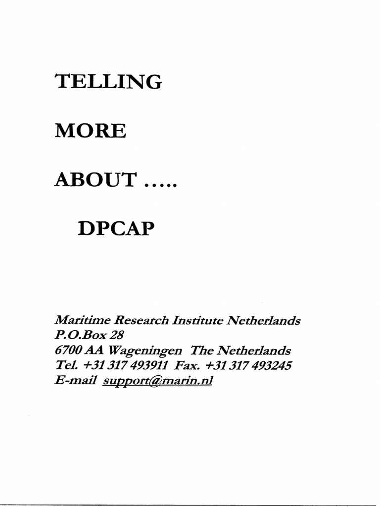Tellingmore About DPCAP | PDF