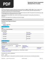 RTA General Tenancy Agreement Form18a | PDF | Lease | Leasehold Estate