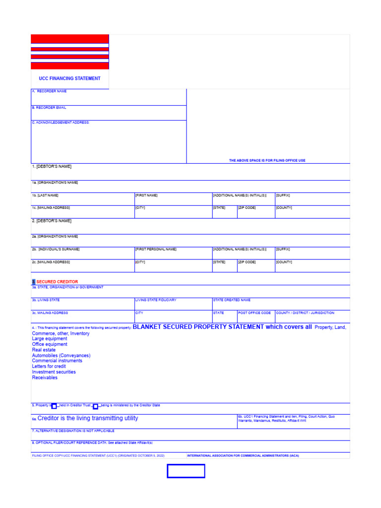25 Ucc Financing Statement Fillable Form1 Hilton Philadelphia City ...