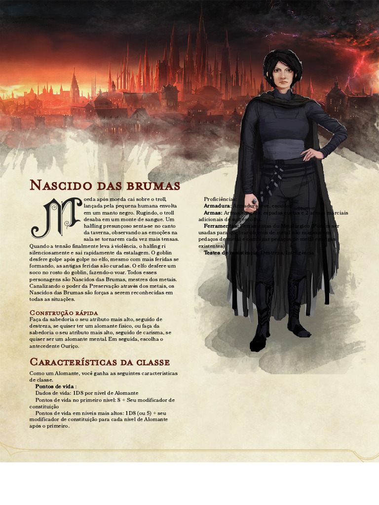 Homebrew de Classe D&D - Allomancer | PDF