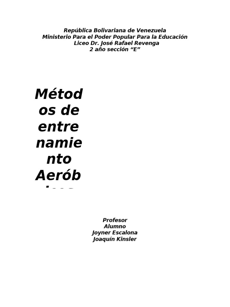 Trabajo de Joaquin Actitud Fisica | PDF | Ejercicio aerobico | Aptitud ...