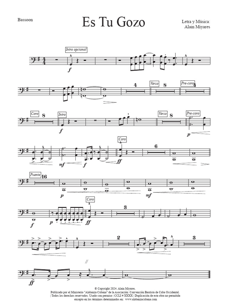 Es Tu Gozo - Letra y Música | PDF