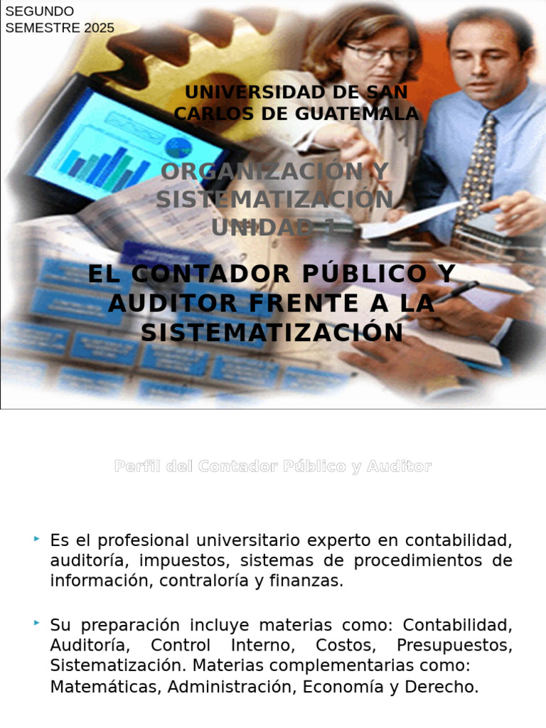 unidad 1 2025 | PDF | Contador | Auditoría