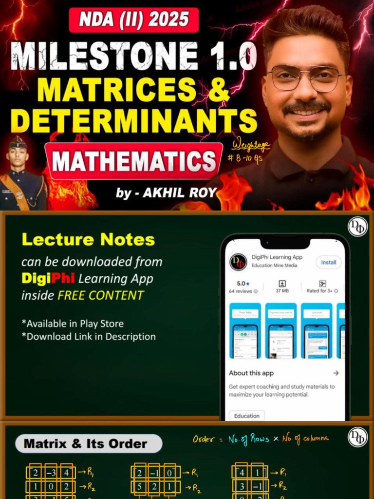 Matrices Determinants | PDF