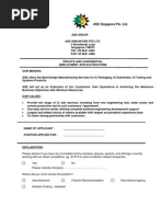 Employment Application Form