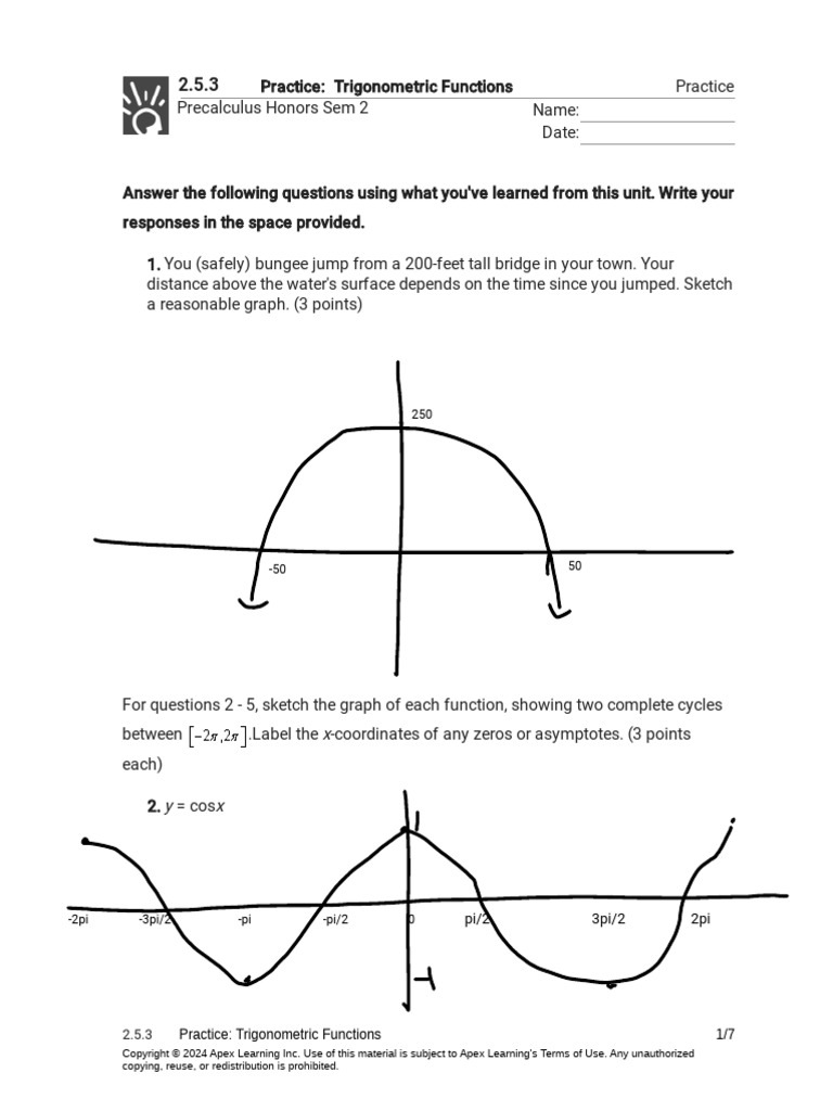 Kami Export - 2.5.3 Practice - Trigonometric Functions (Practice) (1 ...