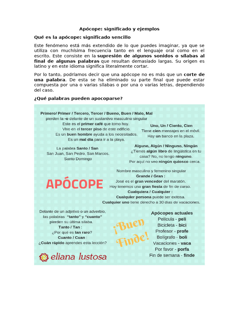 1A - Apócope | PDF