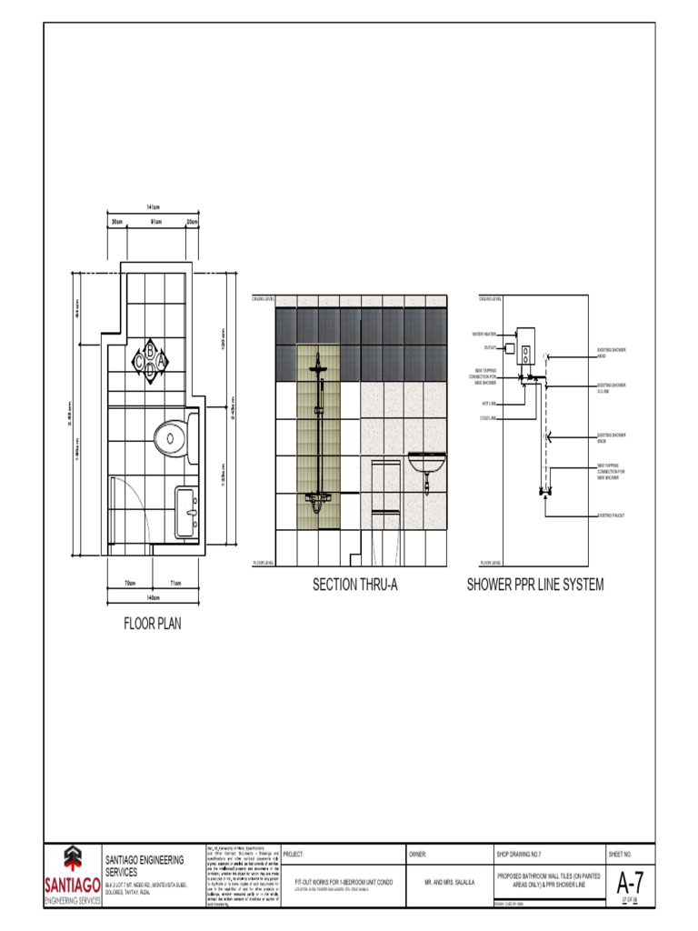 Proposed Bathroom Tile and Shower Plan | PDF | Bathroom | Home & Garden