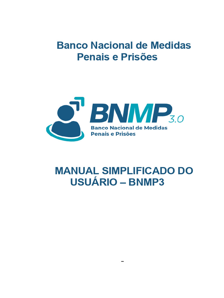 Manual do Usuário do BNMP3 | PDF | Prisão