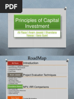 Principles of Capital Investment