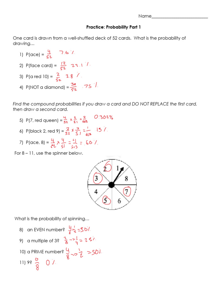 PRAC Probability+Part+1 | PDF