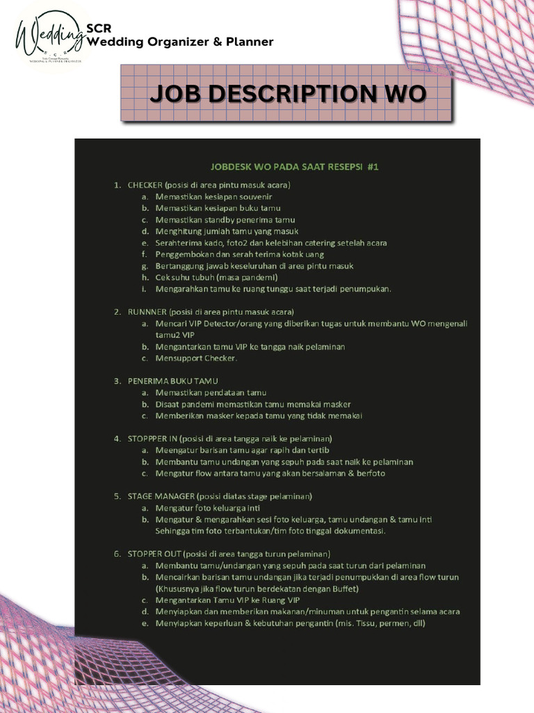 Jobdesk Team Crew Wo 2 | PDF