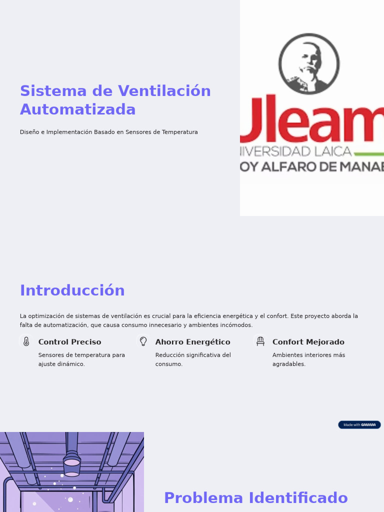 Ventilación Automatizada Eficiente con Sensores | PDF | Ventilación