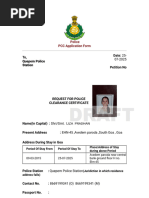 Apply for Goa Police Clearance Online | PDF | Government And Personhood