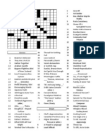 Blank Crossword 1