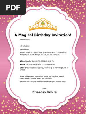 strapless open back dress Fairies and Pixies Magical Tea Party Birthday Party Invitation and Tha