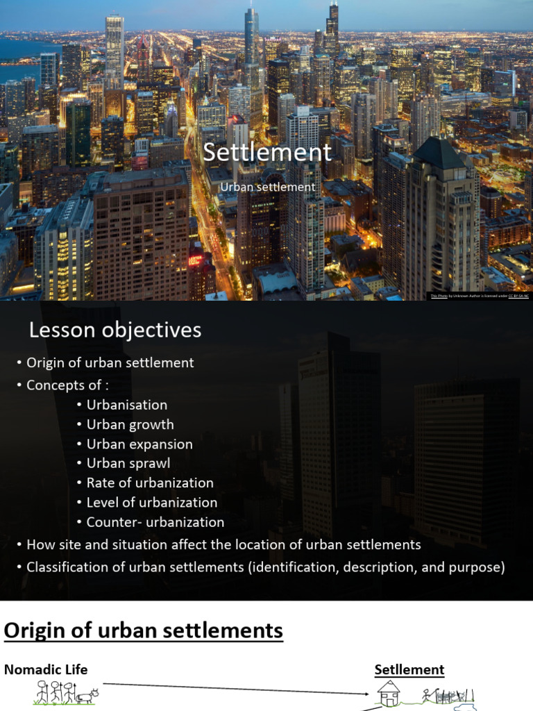 Settlement - Urban Settlements | PDF | Urbanization | Urban Sprawl