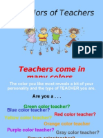 13. the Colors Of Teachers