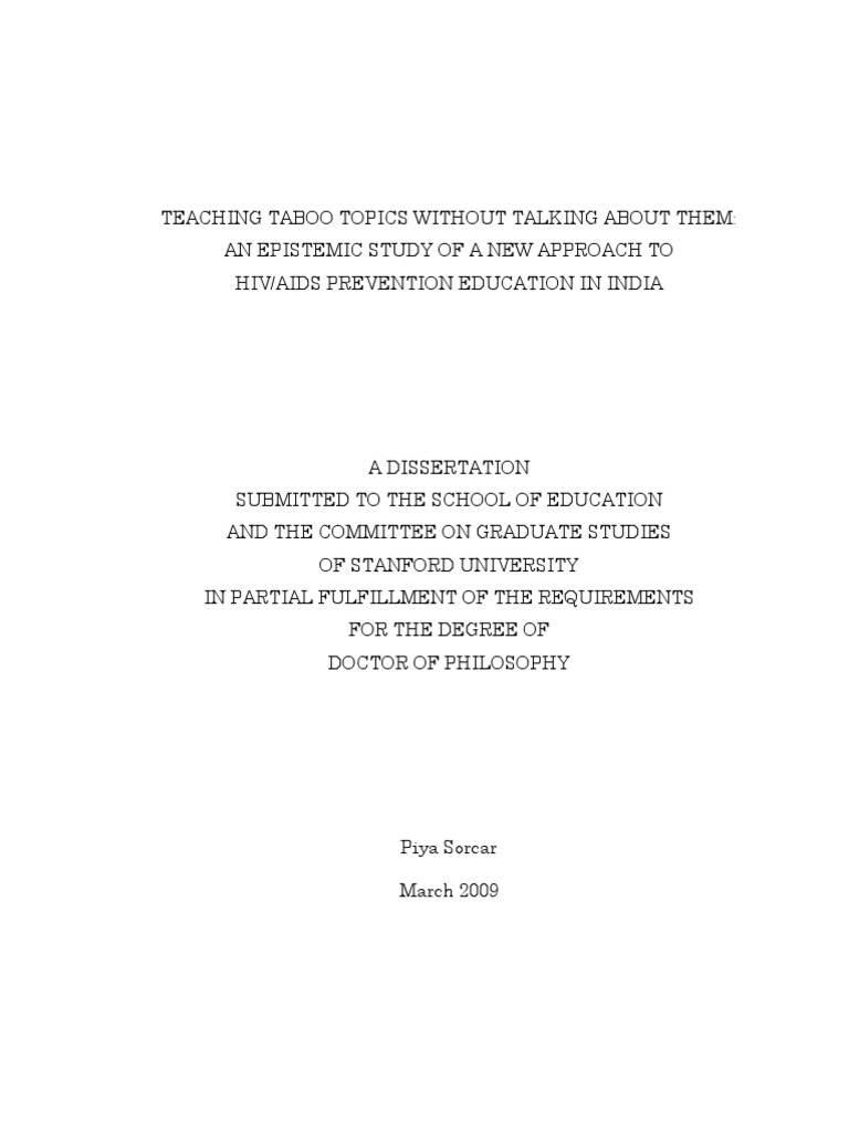 Dissertation taboo image